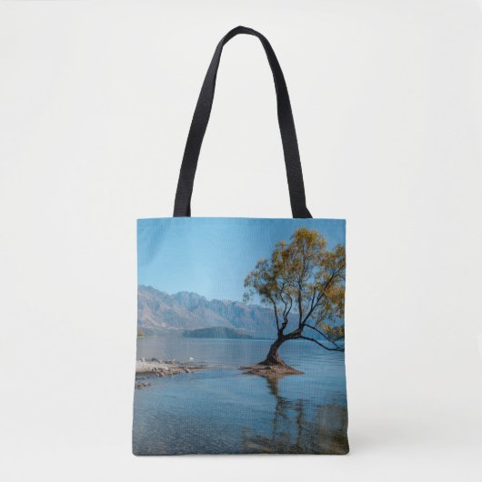 Tote Bag Un arbre dans un lac (Devant)