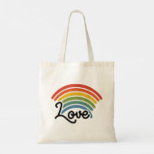 Tote Bag Un arc-en-ciel d'amour (Dos)