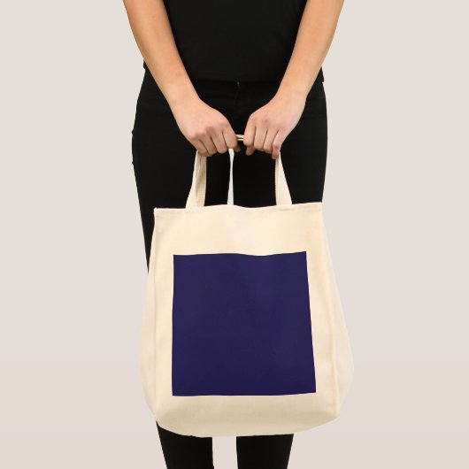 Tote Bag un arrière - plan bleu avec une horloge (Devant (produit))