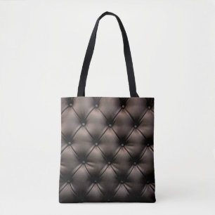Tote Bag Un arrière - plan en cuir foncé, d'un siège auto