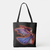 Tote Bag Un Art Gothique de Fée Vampire de Vent Méchant (Dos)