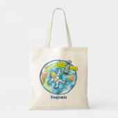 Tote Bag Un astronaute amusant dans l'espace et la bande de (Dos)