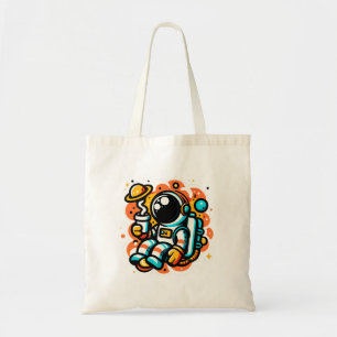 Tote Bag Un astronaute boit du café - Caféine spatiale