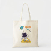 Tote Bag Un astronaute flotte dans l'espace (Devant)