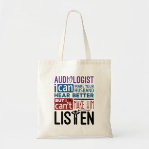 Tote Bag Un audiologiste amusant peut aider le mari à mieu