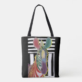 Tote Bag Un autre Zebra Medium Fourre-tout (Dos)