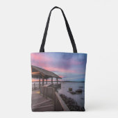 Tote Bag Un beau coucher du soleil (Dos)