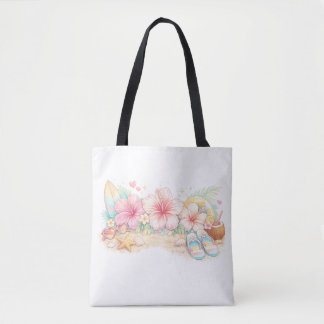 Tote Bag Un beau design estival inspiré par les fleurs