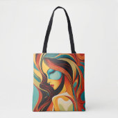 Tote Bag Un beau portrait abstrait (Devant)