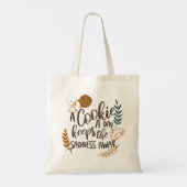 Tote Bag Un biscuit par jour garde la tristesse en blanc (Dos)