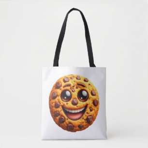Tote Bag Un biscuit souriant.