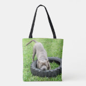 Tote Bag Un Bite Ou Deux, Temps De Jeu Aigu, (Dos)