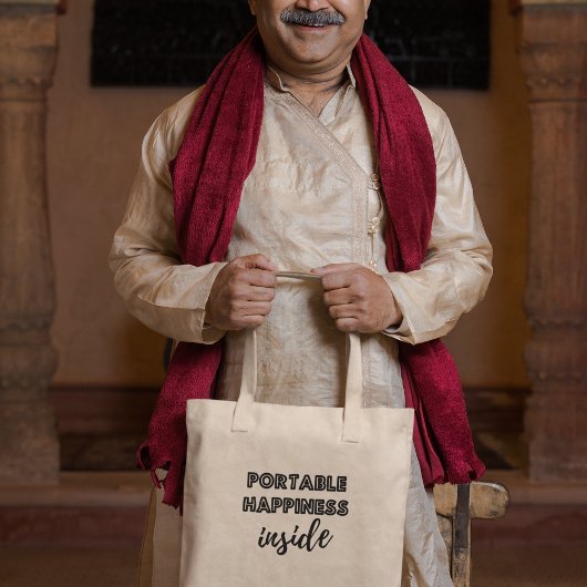 Tote Bag Un Bonheur Portable Dans L'Inspiration Motivationn