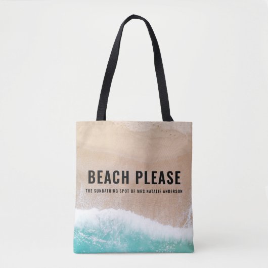Tote Bag Un cadeau d'été pour la plage d'océan  (Devant)