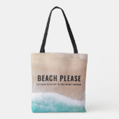 Tote Bag Un cadeau d'été pour la plage d'océan  (Dos)