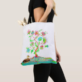 Tote Bag Un canard et un arbre de vie (De près)