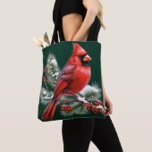 Tote Bag Un Cardinal Rouge (De près)