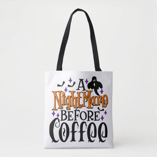 Tote Bag Un Cauchemar Avant Café (Devant)