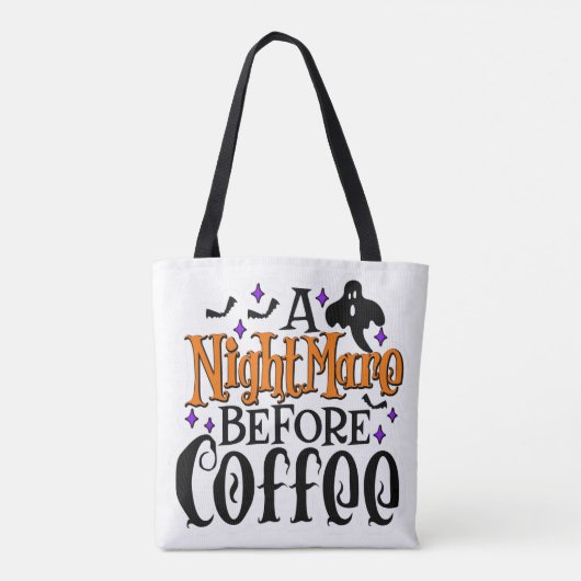 Tote Bag Un Cauchemar Avant Café (Dos)