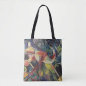 Tote Bag Un cerf dans un jardin fleuri par Franz Marc, Art  (Devant)