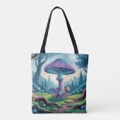 Tote Bag Un champignon violet (Dos)