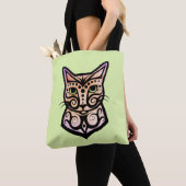 Tote Bag Un chat coloré #1 (De près)