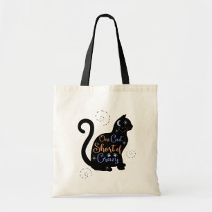 Tote Bag Un chat court Crazy Cat Lady