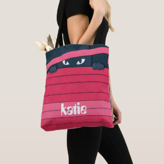 Tote Bag Un chat stylisé minimaliste