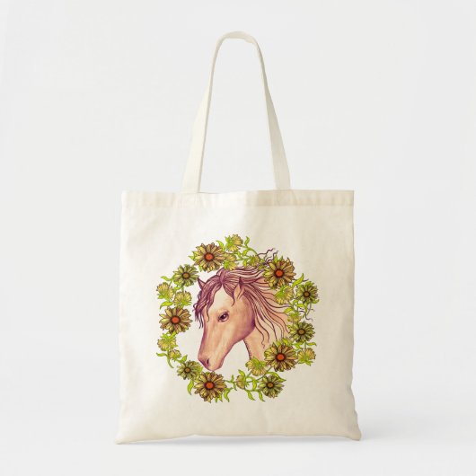 Tote Bag Un Cheval Jaune Daisy (Devant)