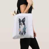 Tote Bag Un chien mignon Bordure Collie (De près)