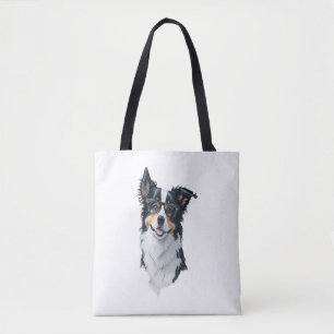 Tote Bag Un chien mignon Bordure Collie