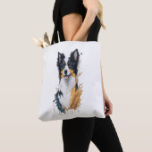 Tote Bag Un chien mignon Bordure Collie (De près)