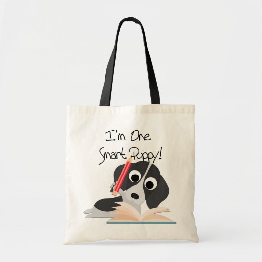Tote Bag Un Chiot intelligent (Devant)