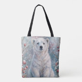 Tote Bag Un club d'ours polaire en hiver (Dos)