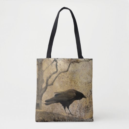 Tote Bag Un Corbeau mystérieux (Devant)