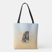 Tote Bag Un couple de chats : l'amour est dans l'air ? tass (Dos)