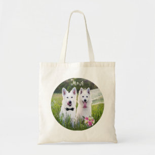 Tote Bag Un couple romantique de chiens qui se marient