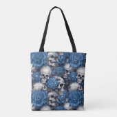 Tote Bag Un crâne et une série Rose 12 (Dos)
