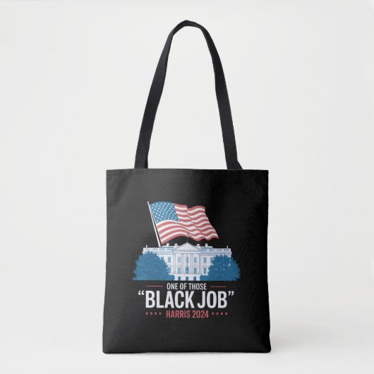 Tote Bag Un de ces Black Jobs Harris 2024 (Devant)