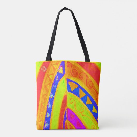Tote Bag Un design d'art tribal extraordinaire de Barcelone (Dos)