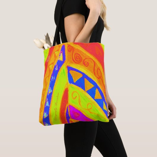 Tote Bag Un design d'art tribal extraordinaire de Barcelone (De près)