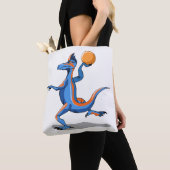 Tote Bag Un Dessin Iguanodon Jouant Au Basket-Ball. (De près)