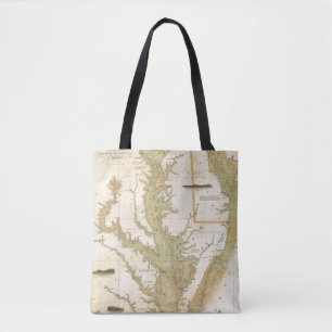 Tote Bag Un diagramme du chesapeake et des baies de
