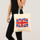 Tote Bag Un drapeau Union Jack texturé. (Devant (produit))