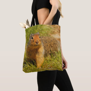 Tote Bag Un écureuil terrestre colombien s'approche
