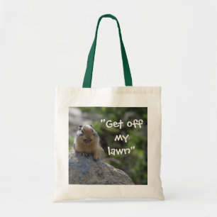 Tote Bag Un Écureuil Terrestre Drôle Qui Crie Descends De M