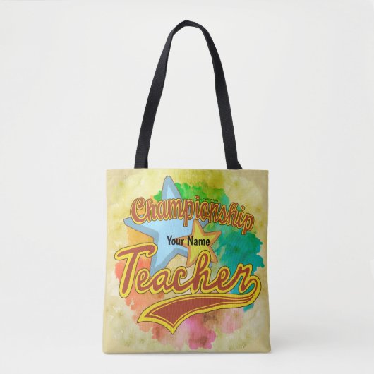 Tote Bag Un enseignant champion (Devant)