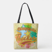 Tote Bag Un enseignant champion (Dos)