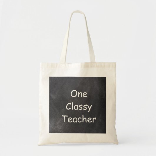 Tote Bag Un enseignant classique Chalkboard Design Cadeau (Devant)