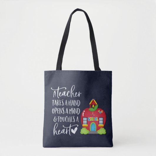 Tote Bag Un enseignant prend la main (Devant)